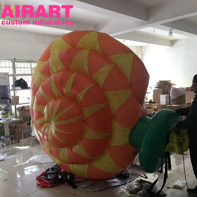 attractive Customizable color inflatable snail shell costume factory price