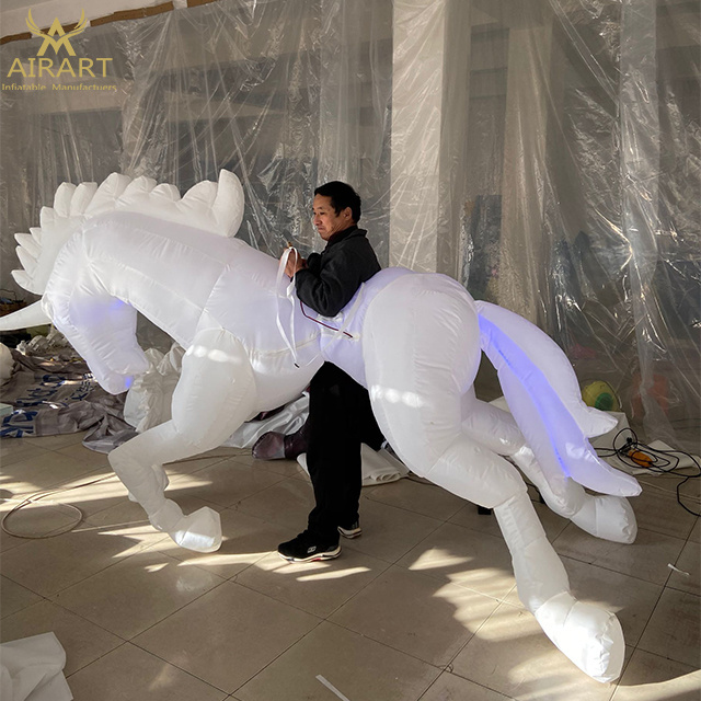 LED inflatable horse suit for horse themed birthday party