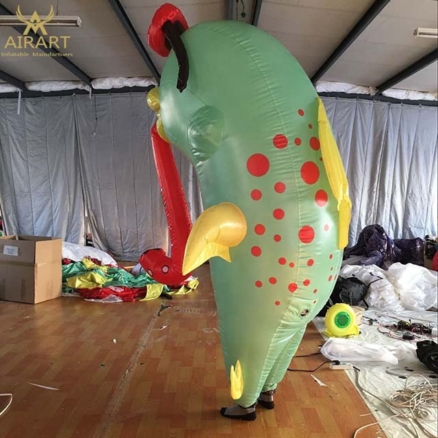 Advertising inflatable decoration cute inflatable fish costume