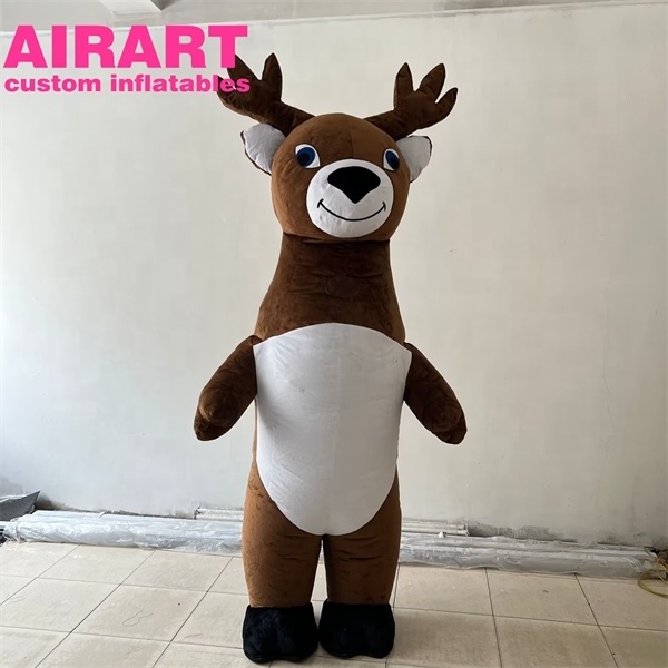 Hot sale inflatable reindeer costume inflatable deer suit costume