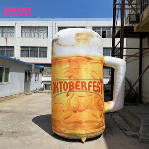 Beer Festival Stage Decoration Props, Inflatable Beer Mug, Drinking Shop Advertising Balloon