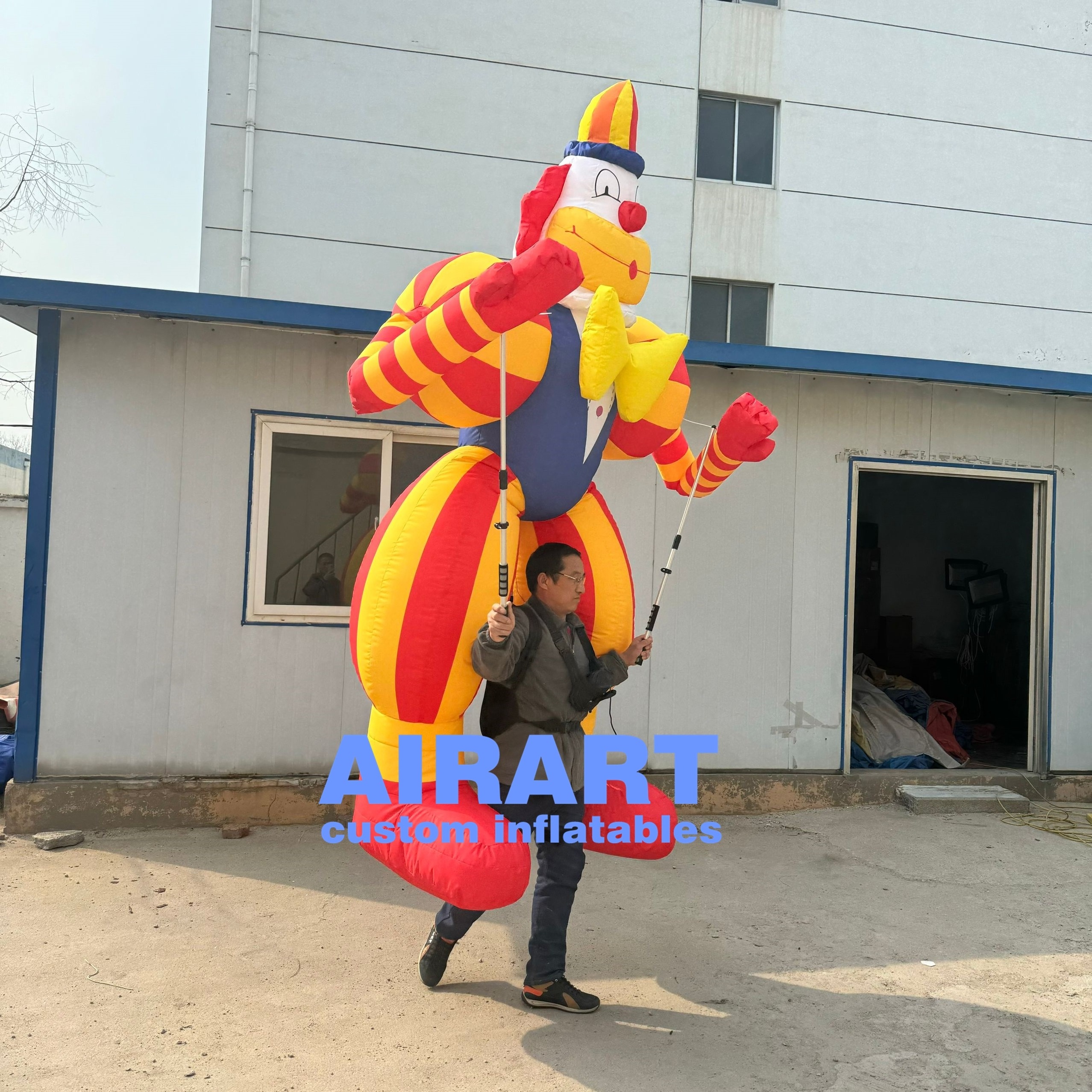 High quality inflatable circus prop clown puppet inflatable carnival parade puppet