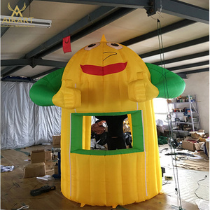 inflatable fast stand lemon mascot booth,inflatable lemonade kiosk