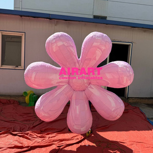 inflatable sakura props,blow up inflatable pink flower props,wall building decoration inflatable flower air balloon