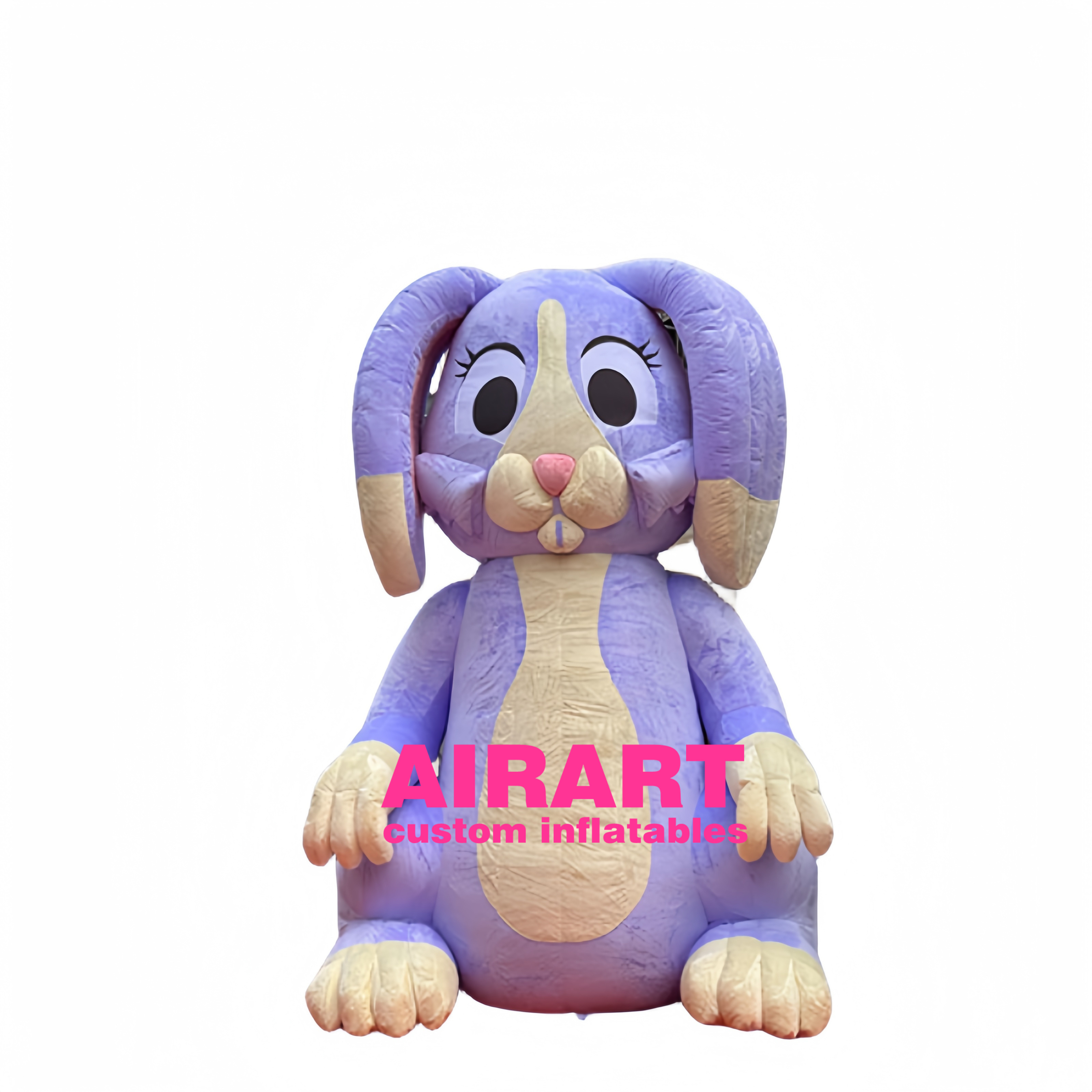 Plush material color inflatable easter rabbit air blown easter bunny mascot