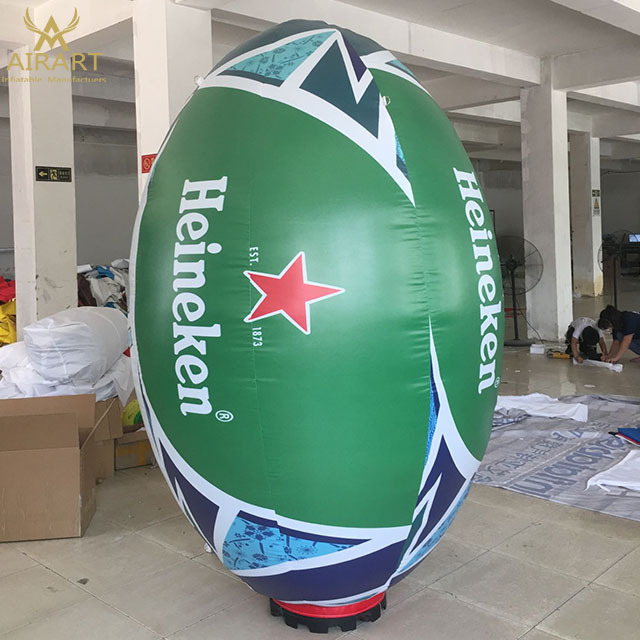 Best quality inflatable rugby ball for sports events advertising