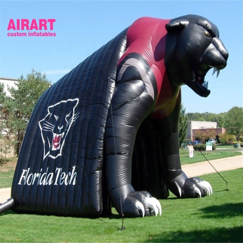 Team spirit symbol mascot sports event decoration inflatable viking model tunnel for sportsman entrance