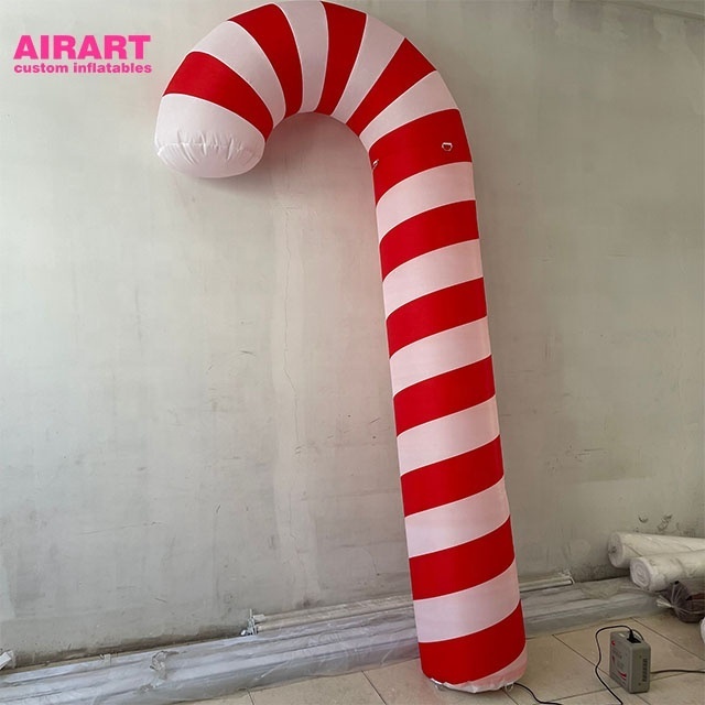 Cheap inflatable Christmas candy cane, party decoration inflatable candy