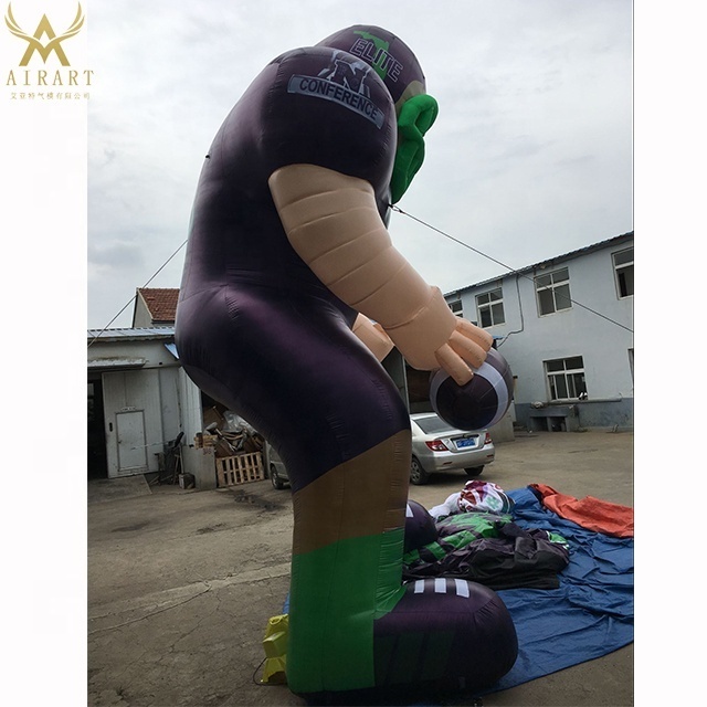 club team figure customized inflatable Baseball players,giant Rugby player balloon sport game event decoration