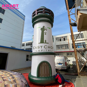 inflatable light tower balloon,vividly inflatable lighthouse 3D shape structure,outdoor beach party props inflatable structure c