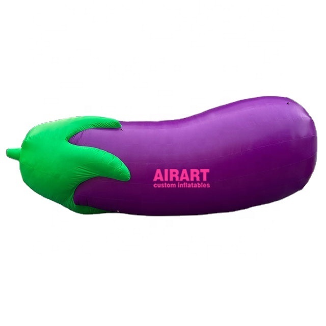 Simulation Model Giant Advertising Inflatable Eggplants For Sale