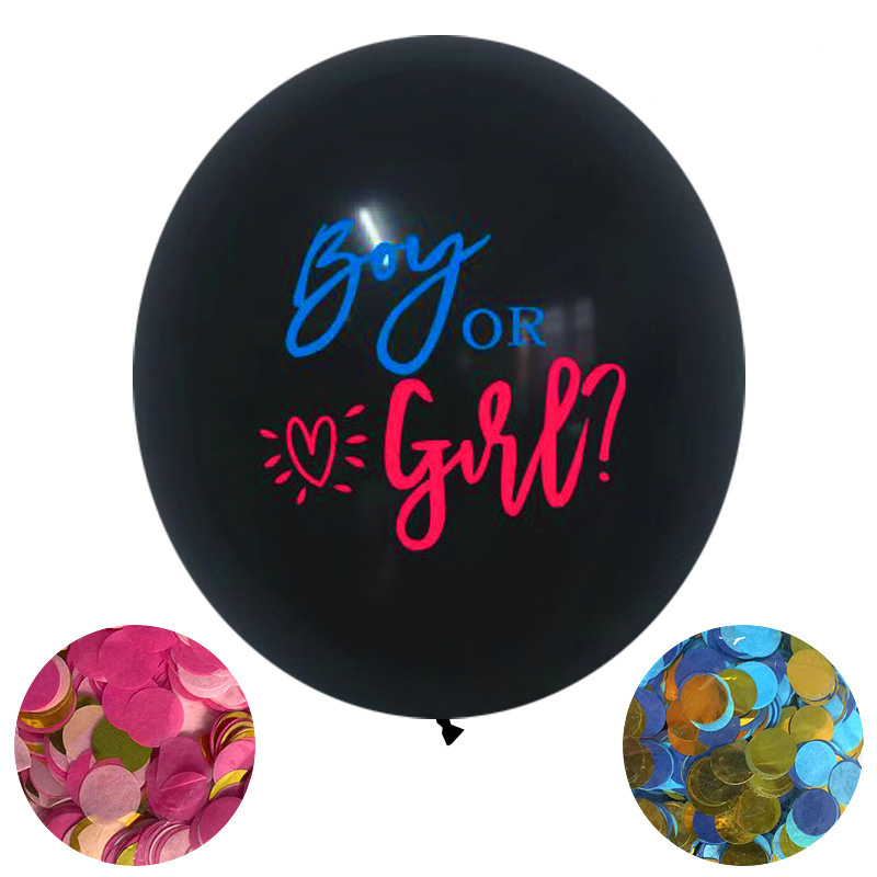 CPC Artamber Safety Confetti Party Idea Boy or Girl Gender Reveal Games Gender Reveal Balloons