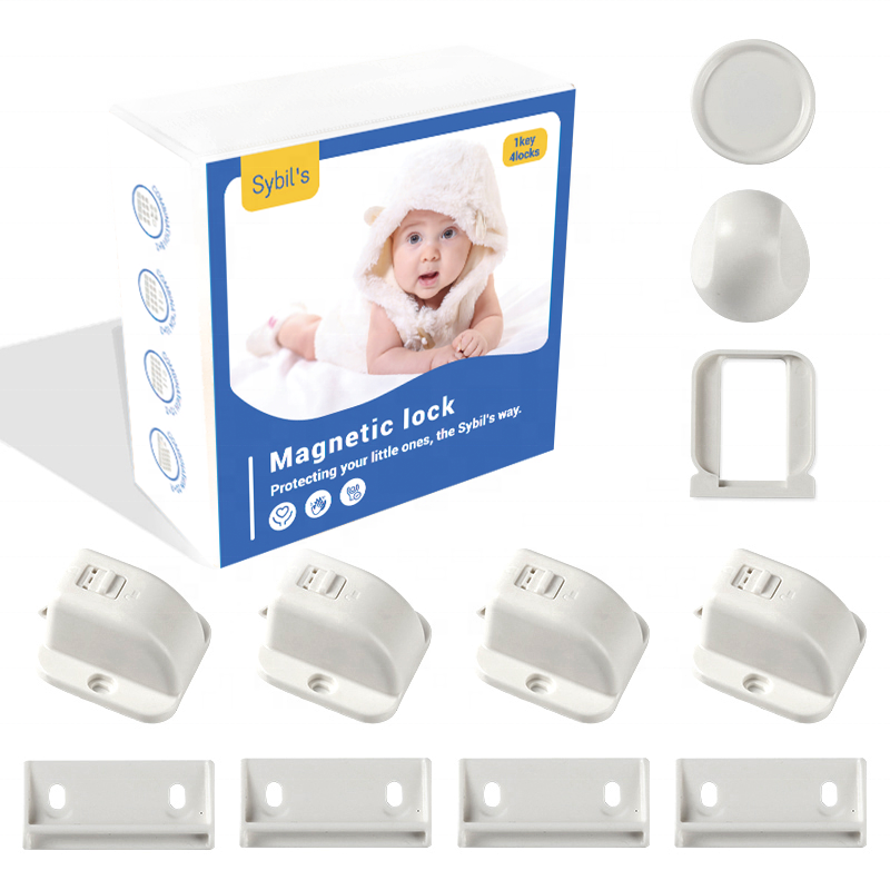 OEM magnetic cabinet locks for baby and kids proofing drawers safety locks childproof magnetic lock no drilling for sale