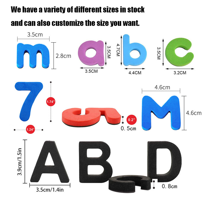 Kid Alphabet learning Letters EVA toy letter 3d fridge magnet foam educational learning toys