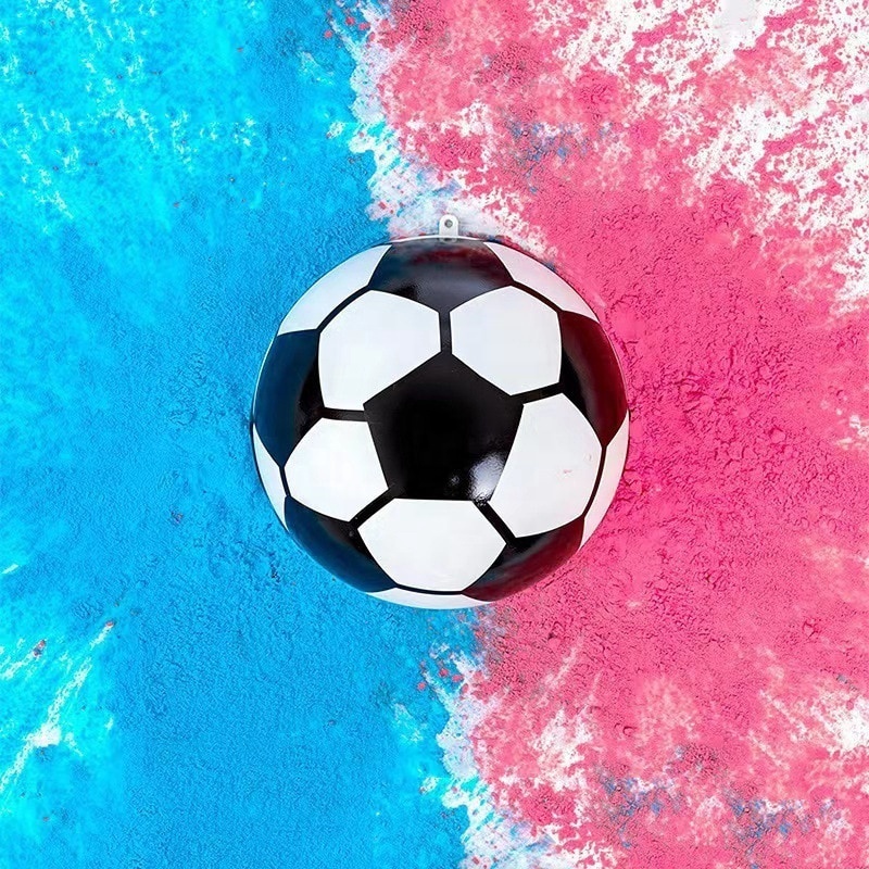 CPC Artamber Safety Pink and Blue Baby Party Corn Flour Confetti Gender Reveal Smoke Bomb Soccer Ball