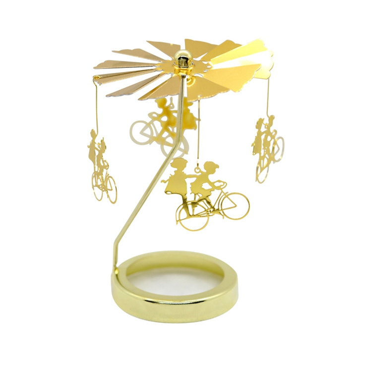 Christmas Decor Small Fancy Luxury Metal Candle Holder Angel WingTeaLight Carousel Tealight Candle Holders