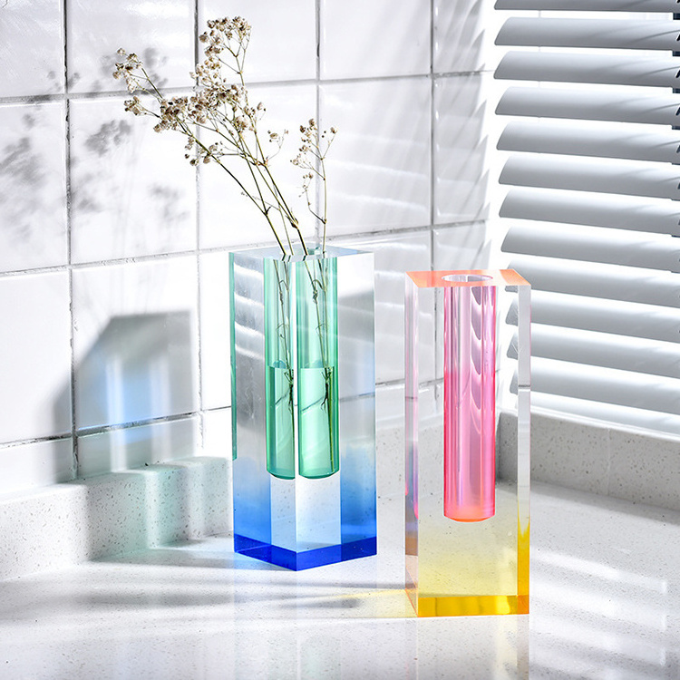 Free Sample Small Cheap Living Room Glass Transparent Flower Vase Maison K9 Crystal Vase For Home Wedding Table Centerpieces De