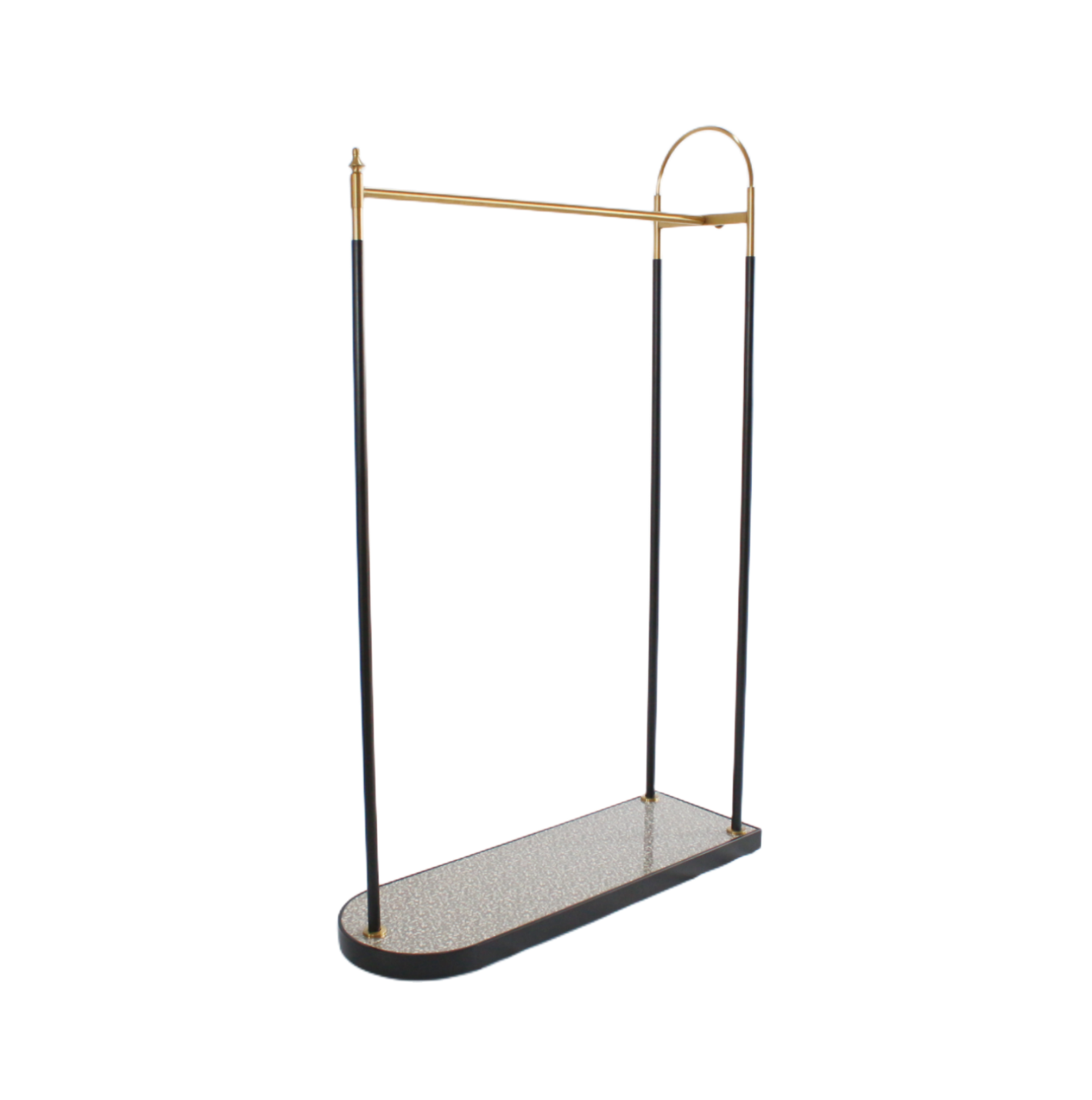 Retail Display Shelves Gold Black Iron Mens T Shirt Store Exhibition Cloths Hanger Stand Holder Clothes Display Stand For Shop