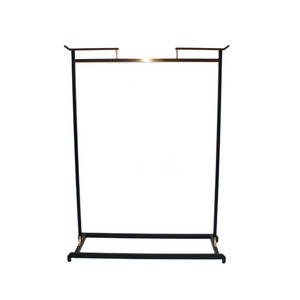 Black Metal Furniture Clothing Rack Shelf For Retail Boutique Store Clothes Hanging Stand Dress Display Rack