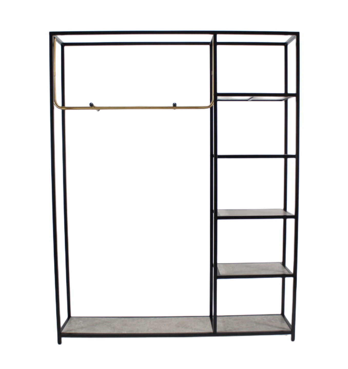 Custom Boutique Display Racks Multifunction Retail Store Clothes Display Stand Gold T Shirt Wedding Dress Display Rack