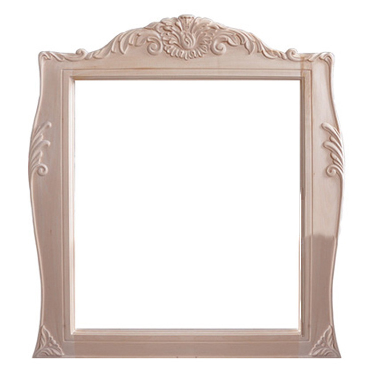 Decorative Furniture Parts Modern Mirror Frames Carved Wooden Decorative Picture Photo Frame