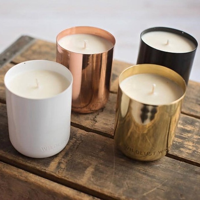 Handmade Top Quality Copper Tumbler for Tea Light Candle Jars Container scented candle container