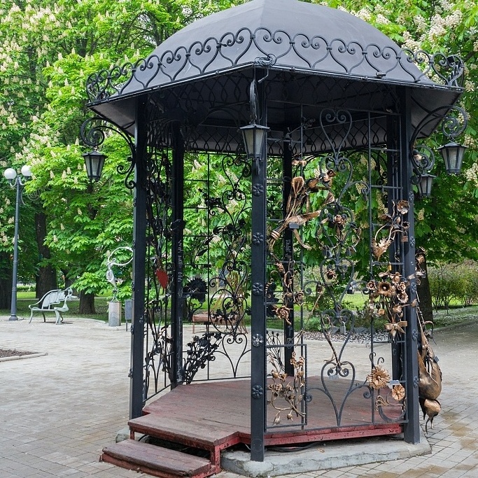 Outdoor garden ornamental metal decorative wrought iron pavilion gazebos