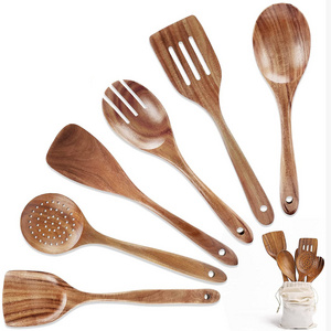 Utensilios De Cocina 2022 Wooden Kitchen Accessories Silicone Cooking Sets Wooden Kitchen Utensils