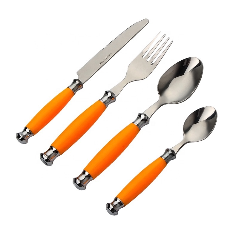 Hot sale promotional 1 cent items 4pcs set cutlery with packing box