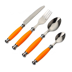 Hot sale promotional 1 cent items 4pcs set cutlery with packing box