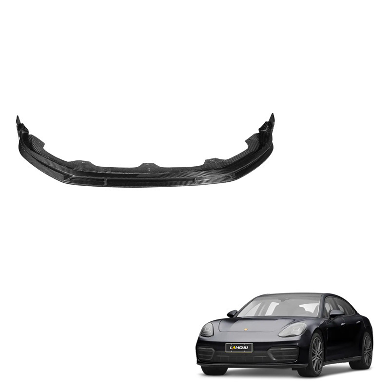 Car Modify Parts Front Bumper Lip Panamera 971 Dry Carbon Fiber Front Splitter For Porsche Panamera 971.2 Front Lip