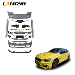 Auto Body Parts 3 Series F30 Upgrade M3 Front Bumper Lip Rear Bumper PP Plastic Bodykit For BMW F30 M3 Body Kit 2012-2018