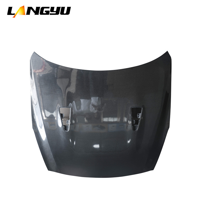 Langyu Car Exterior Accessories Engine Hood Carbon Fiber OEM Style GTR35 Front Bonnet For Nissan GTR R35 Engine Cover