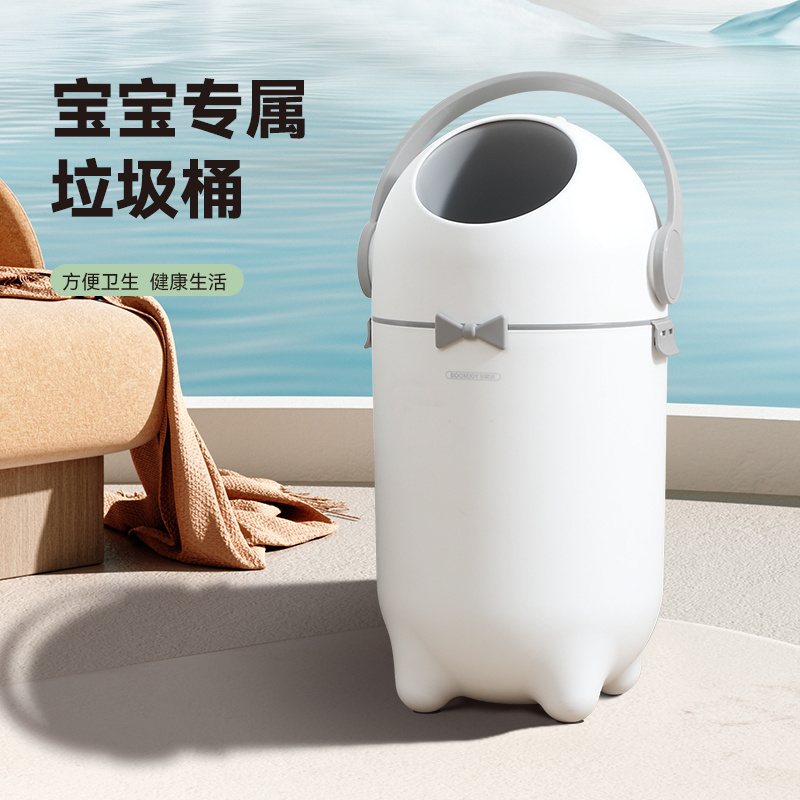 Wholesale Unique Luxury Indoor Lock Garbage Bin Modern Slim Hotel Bathroom Kitchen Trash Can Plastic Lid Large Garbage Cover