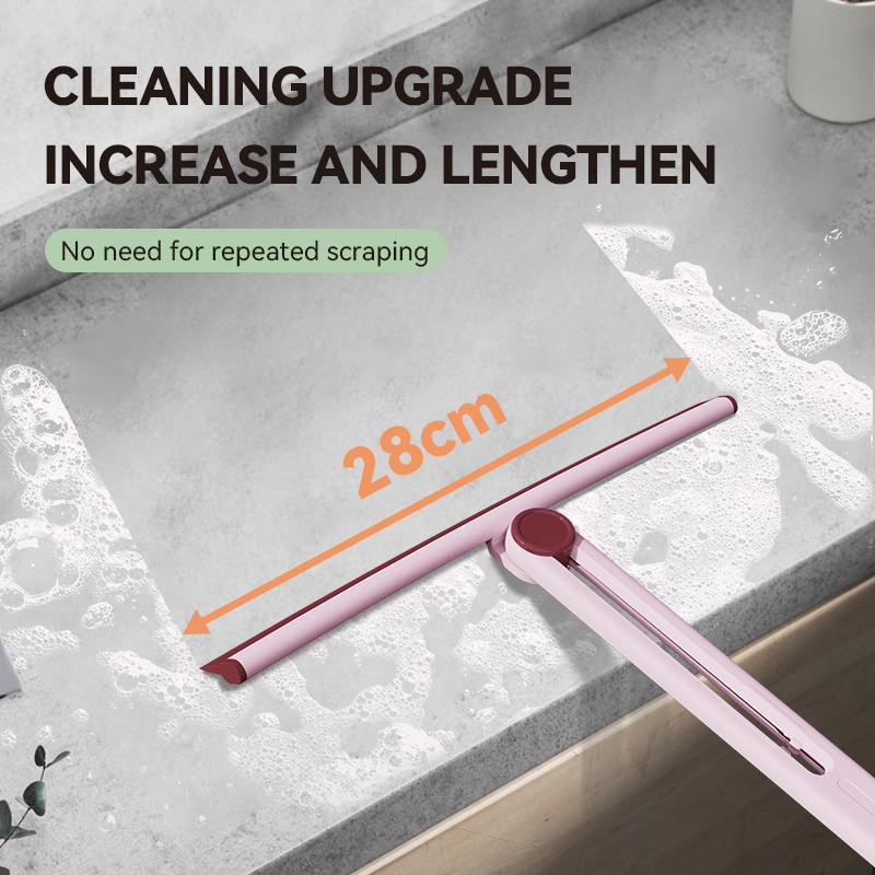 Eco-friendly Soft Glass Wiper Scraper Cleaner Household Cleaning Tools' Squeegee Brush