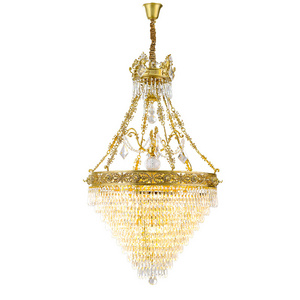 Brass Flush Mount Living Room Light Rain Drop European chandelier brass Ceiling Light