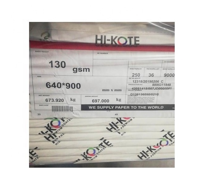 HI-kote brand art paper C2S glossy and matt