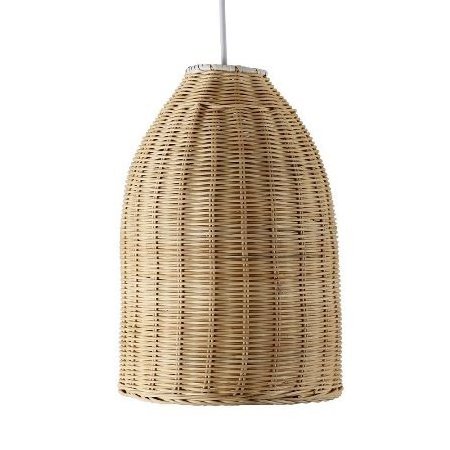 Natural rustic coastal style rattan light fixture basic brown rattan ceiling light rattan pendant