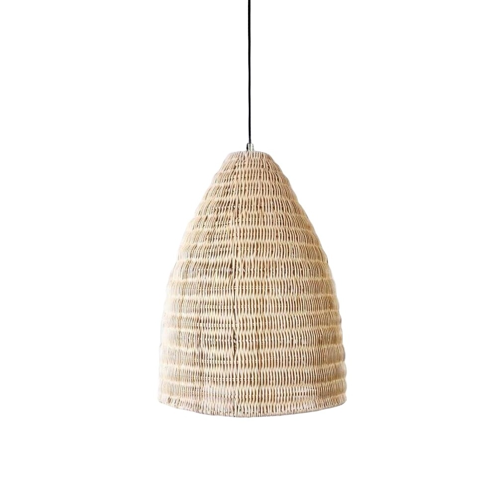 Natural rustic coastal style rattan light fixture basic brown rattan ceiling light rattan pendant