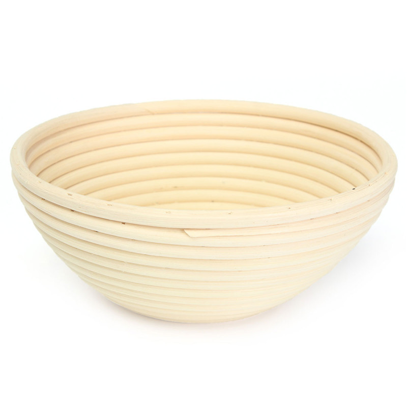 Kitchen tools handmade rattan proofing baskets biodegradable non-toxic rattan bread basket with cover