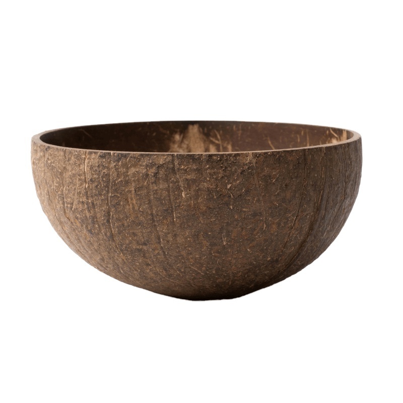 Best choice food-safe rustic coconut shell natural bowl healthy eco-friendly coconut bowl from Vietnam