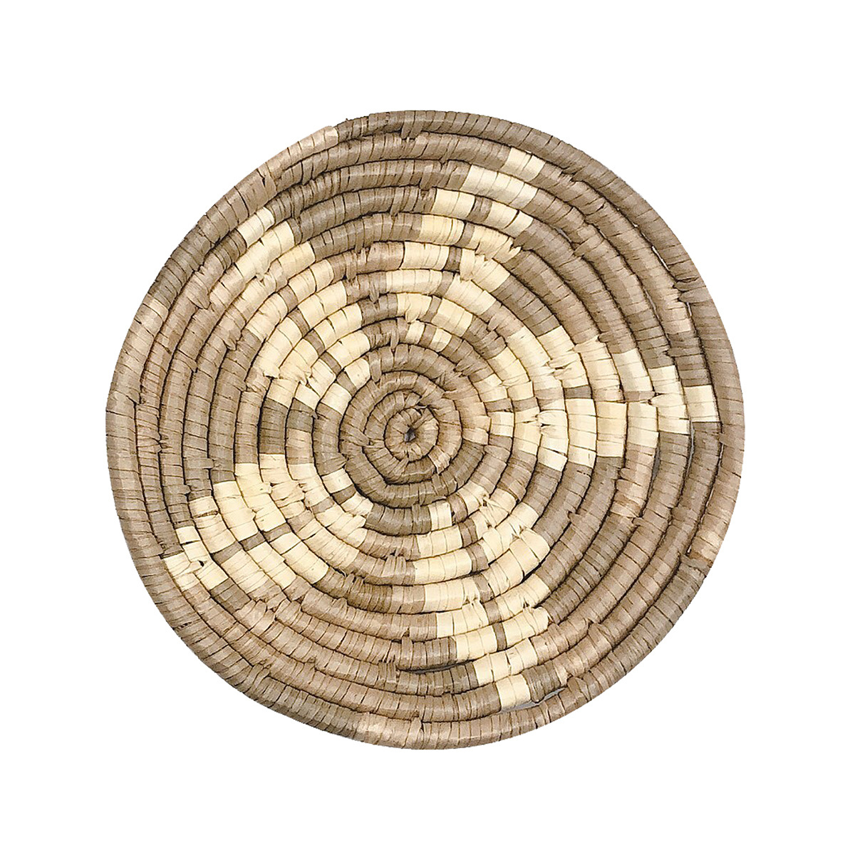 Set 3 beige handmade hot sale seagrass woven wall decor rustic bohemian seagrass wall hanging plate