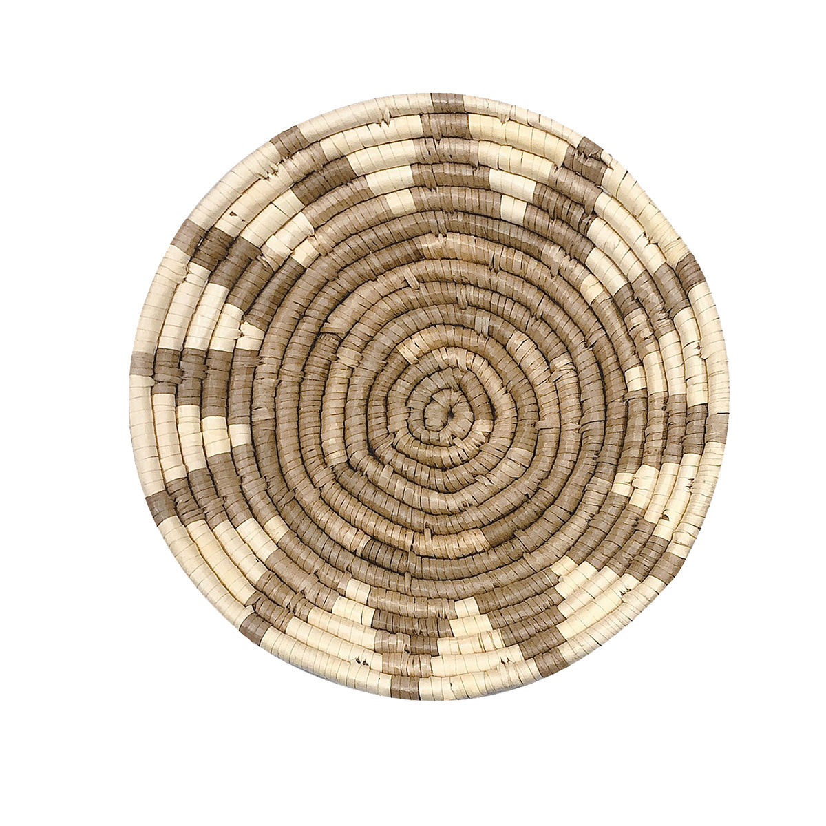 Set 3 beige handmade hot sale seagrass woven wall decor rustic bohemian seagrass wall hanging plate