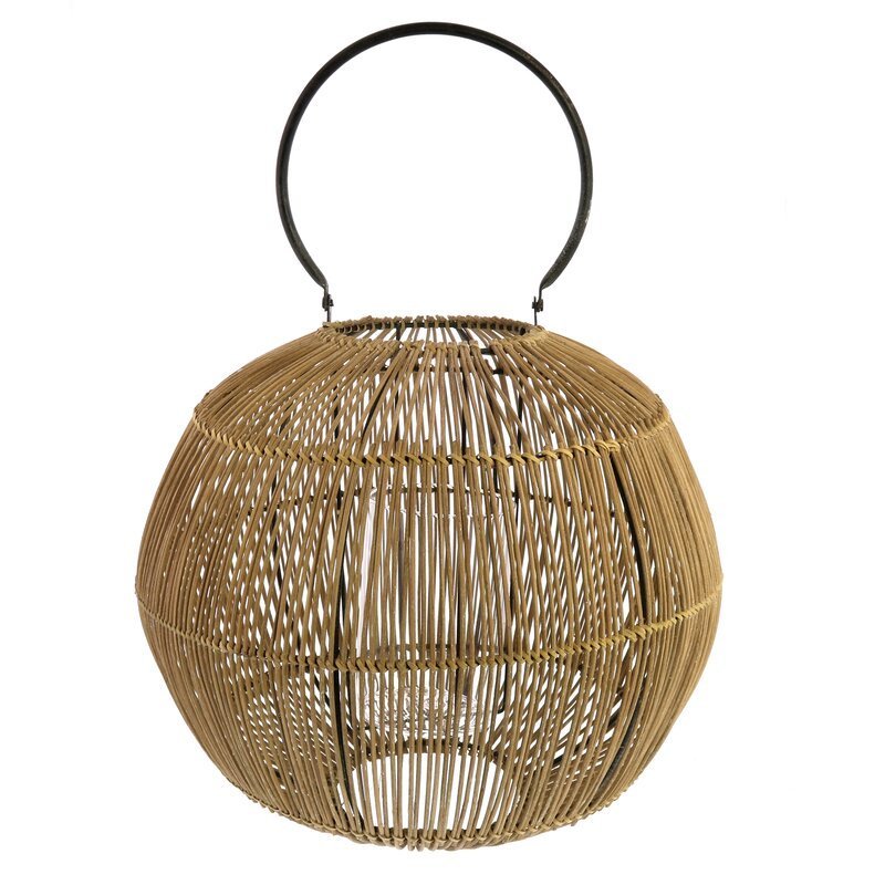 Low cost product in bulks loose weave rattan lamps lanterns handwoven rustic boho candle lantern decor