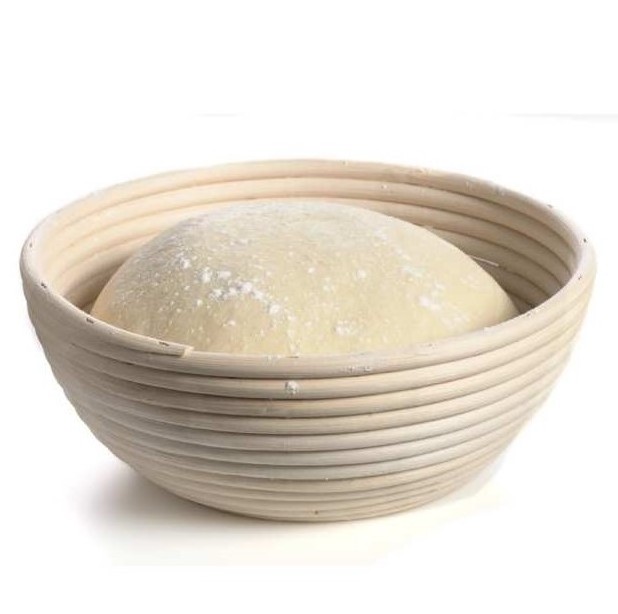 Kitchen tools handmade rattan proofing baskets biodegradable non-toxic rattan bread basket with cover