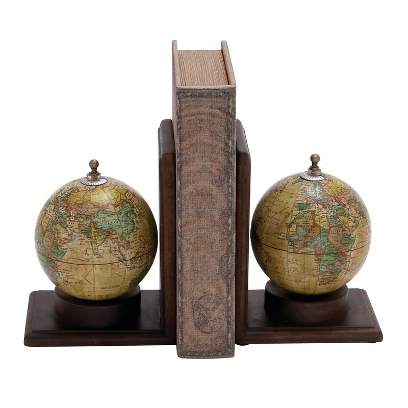 For Sale Contemporary Globe Non-skid Bookends For School Home Office Desk Organizer Decorative Bookends In Wholesale