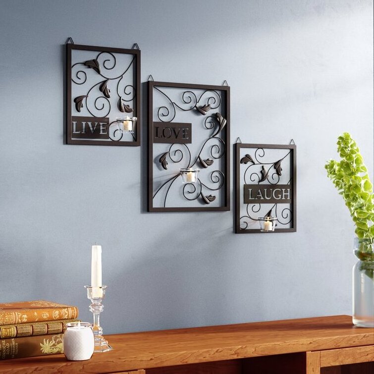 For Sale 3 Piece Live Love Laugh Wall Decor Set Metal  Home  Decor  Interior  Home  Decor In  Wholesale  Prices