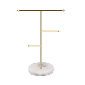 Jewelry Stand Display Necklace Holder Metal Tabletop Jewelry Organizer Tower for Hanging Earring Bracelet Accessories