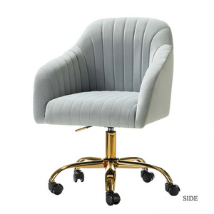 Refined White Tufted Velvet Armchair With Golden Legs