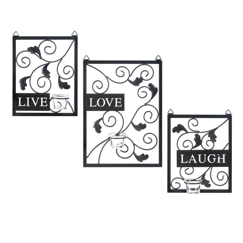 For Sale 3 Piece Live Love Laugh Wall Decor Set Metal  Home  Decor  Interior  Home  Decor In  Wholesale  Prices